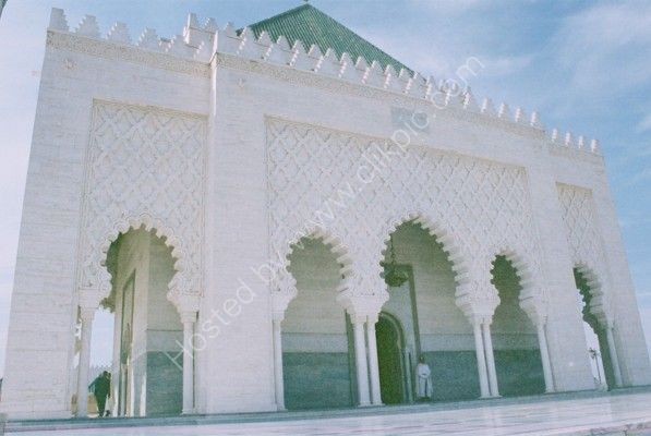 Front of Mausoleum of Mohammed V, Rabat